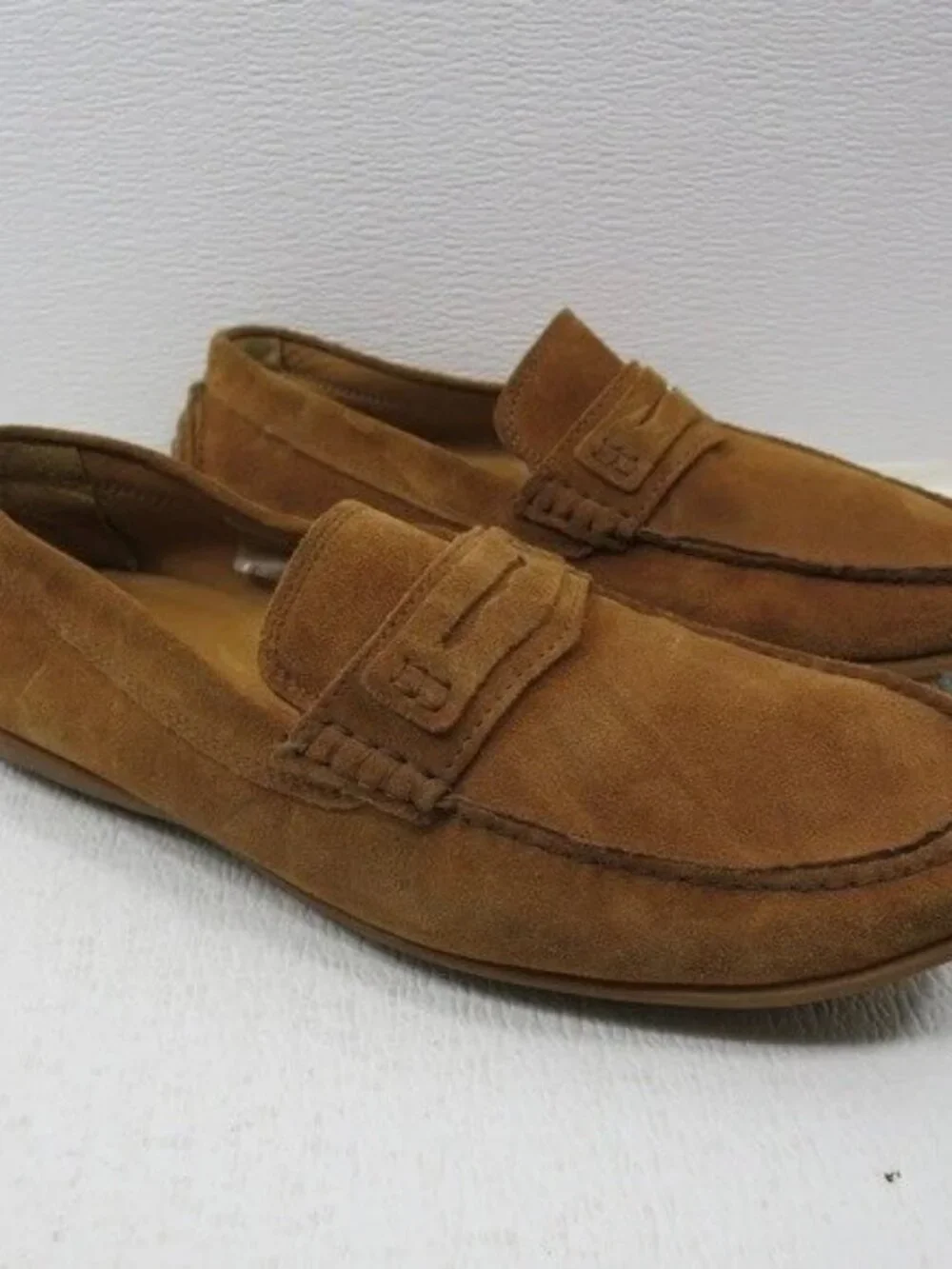 Saks Fifth Avenue Suede Leather Driving Moccasins Casual Footwear Men's Shoes 8